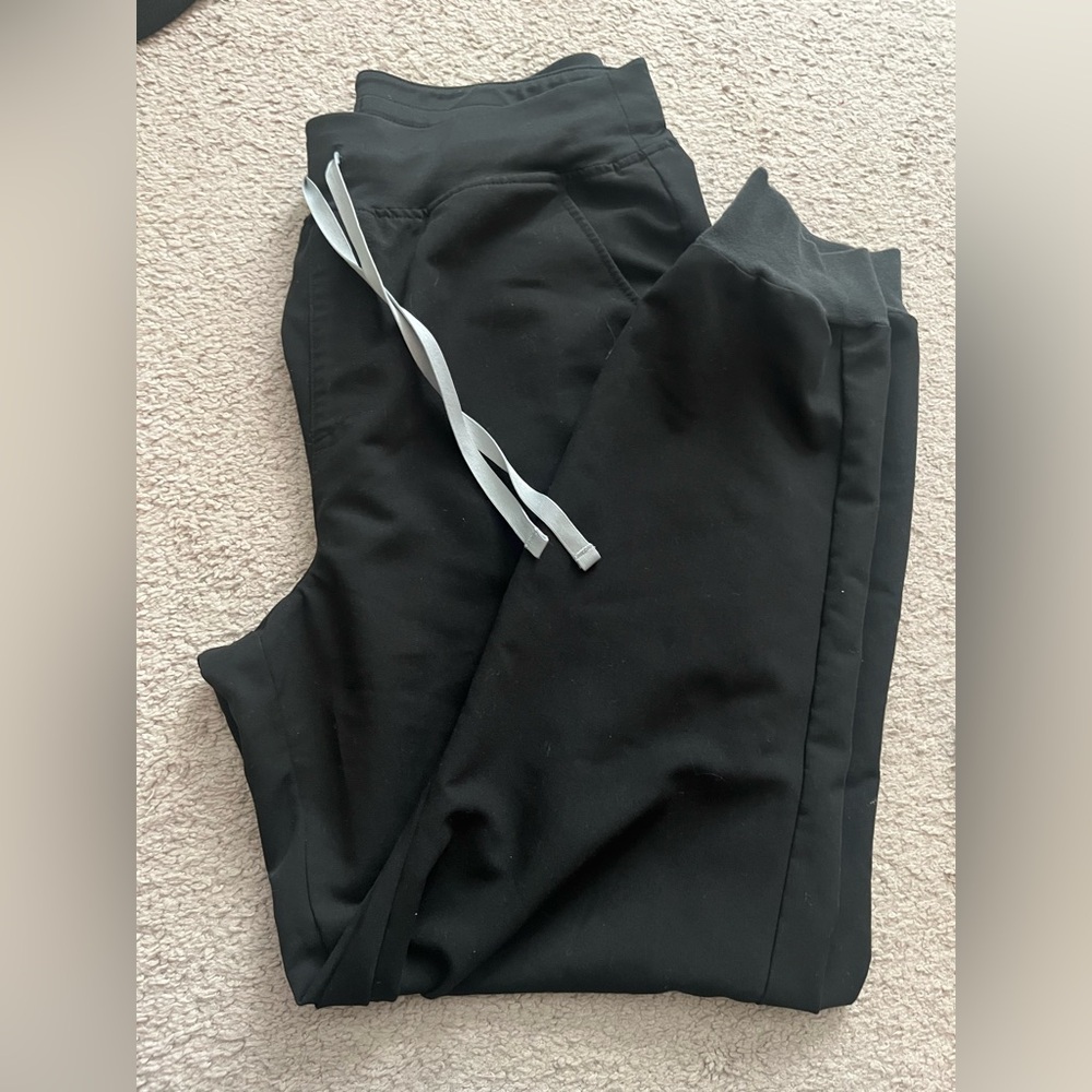 Figs Scrub Black Joggers
